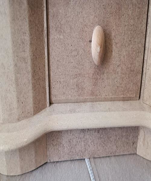 Hobi Adn 90239 Dekoratif Kapaklı Kutu Tek Çekmece Ahşap MDF HAM M
