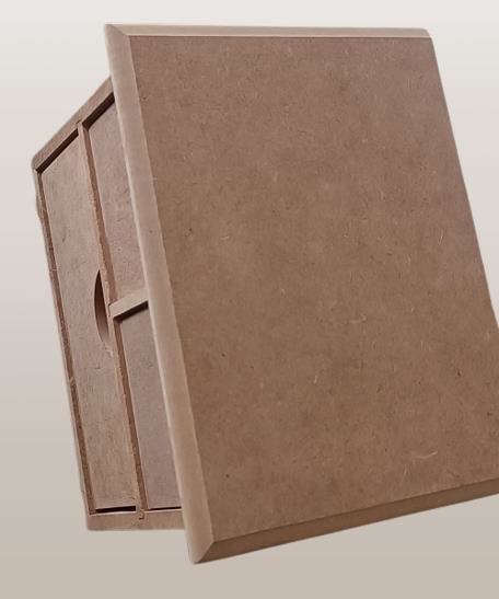 Hobi Adn 90241 Dekoratif Makyaj Kutusu 3 Çekmece Ahşap MDF HAM El