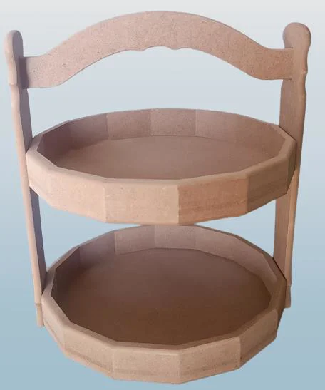 Hobi Adn 90242 Dekoratif Meyve Sepeti Ahşap MDF HAM CNC Kesim El 