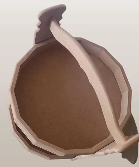 Hobi Adn 90242 Dekoratif Meyve Sepeti Ahşap MDF HAM CNC Kesim El 