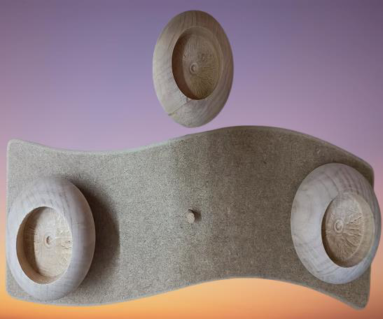 Hobi Adn 90243 Dekoratif Mumluk Ahşap MDF HAM CNC Kesim 3lü El Ya