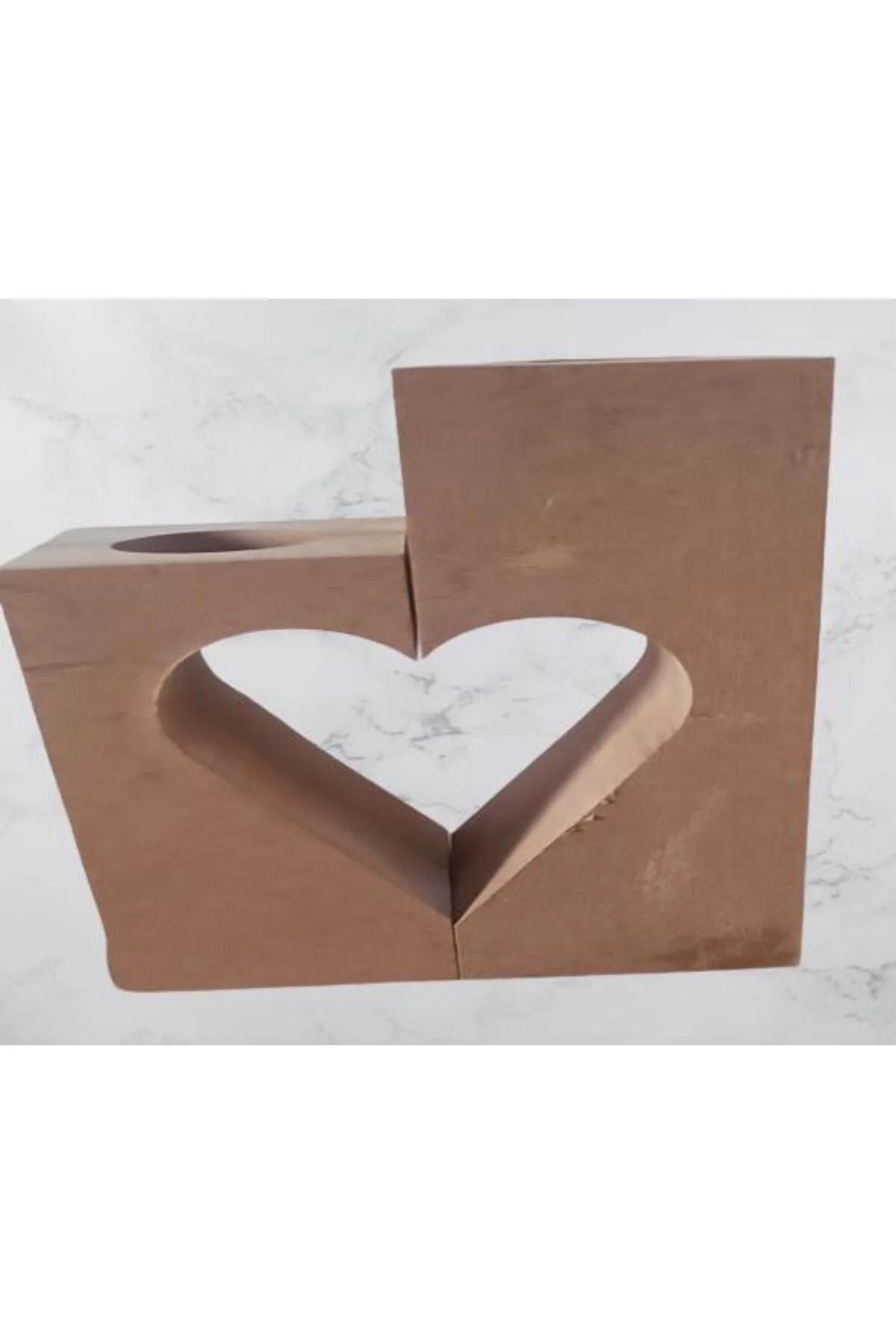 Hobi Adn 90244 Dekoratif Mumluk Kalpli İkili Ahşap MDF HAM CNC Kesim El Yapım Hobi Adn 90244 Dekoratif Mumluk Kalpli İkili Ahşap MDF HAM CNC Kesim El Yapım - Görsel 7