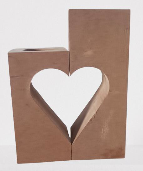 Hobi Adn 90244 Dekoratif Mumluk Kalpli İkili Ahşap MDF HAM CNC Ke