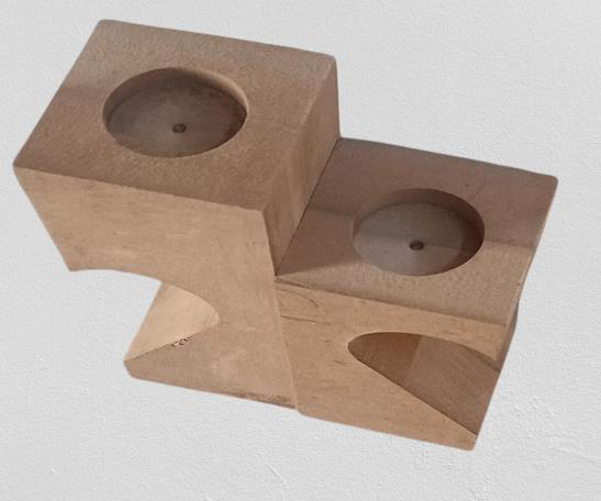 Hobi Adn 90244 Dekoratif Mumluk Kalpli İkili Ahşap MDF HAM CNC Ke