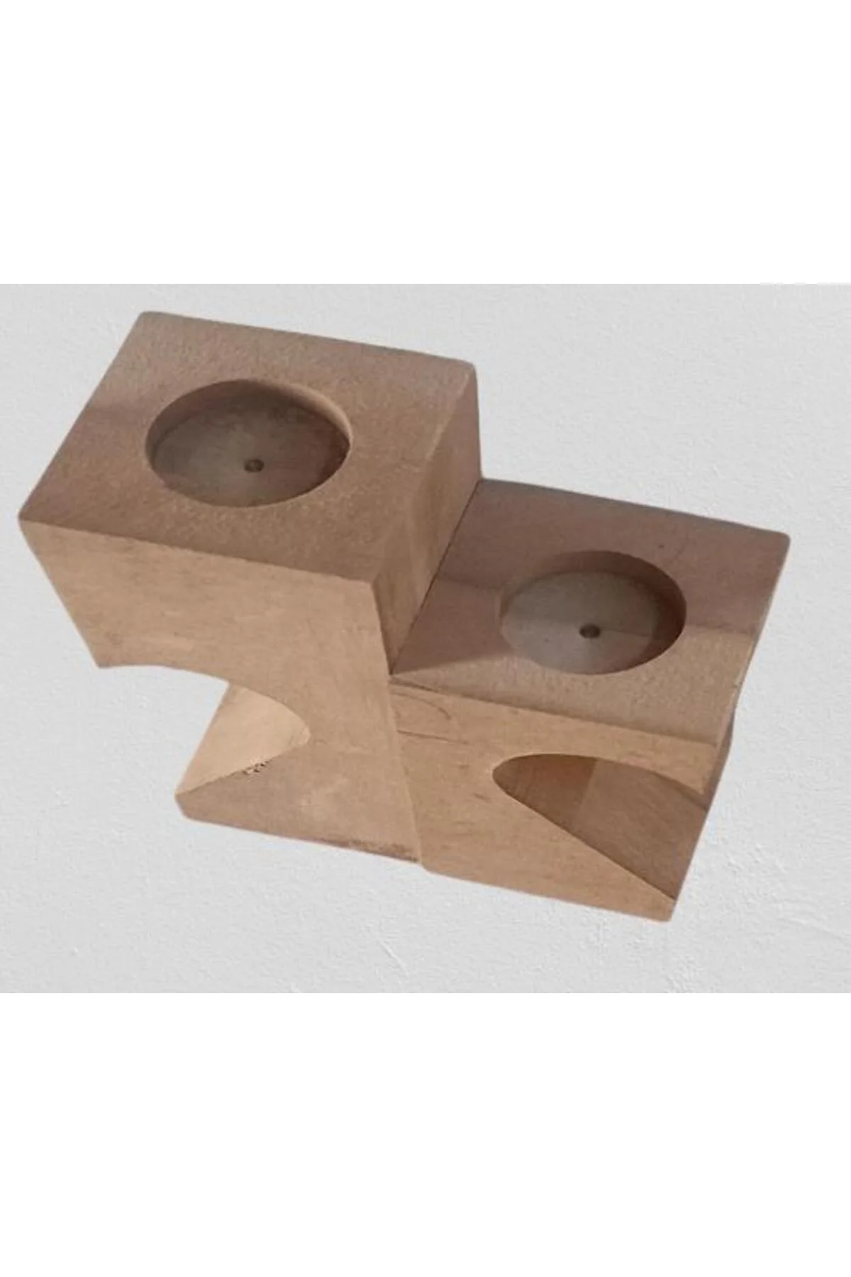 Hobi Adn 90244 Dekoratif Mumluk Kalpli İkili Ahşap MDF HAM CNC Kesim El Yapım Hobi Adn 90244 Dekoratif Mumluk Kalpli İkili Ahşap MDF HAM CNC Kesim El Yapım - Görsel 3