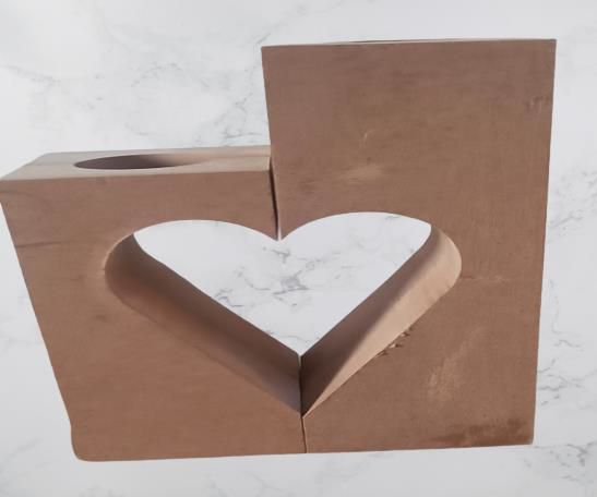 Hobi Adn 90244 Dekoratif Mumluk Kalpli İkili Ahşap MDF HAM CNC Ke