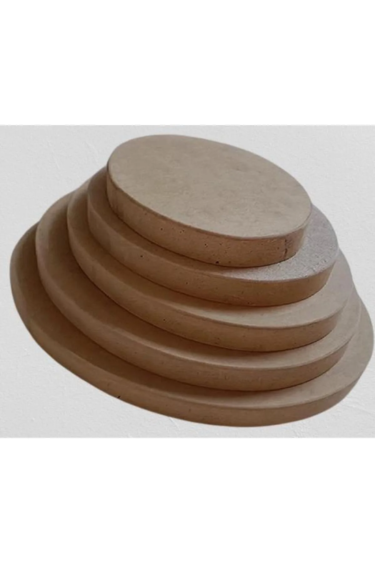 Hobi Adn 90245 Dekoratif Oval Tepsi Pano 5 Adet CNC Kesim Ahşap MDF HAM El Yapım - Görsel 6