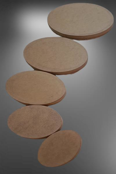 Hobi Adn 90245 Dekoratif Oval Tepsi Pano 5 Adet CNC Kesim Ahşap M