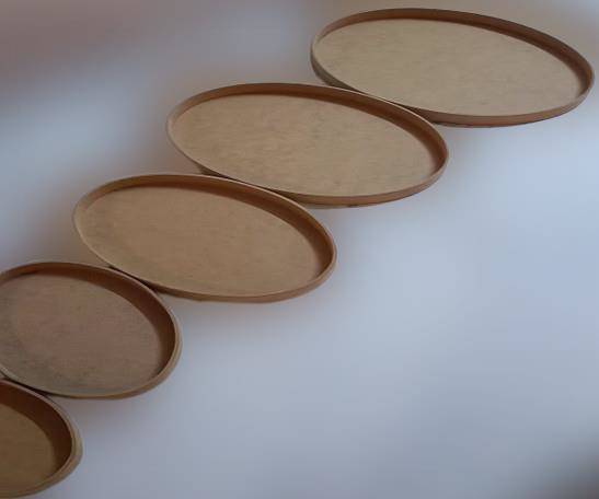Hobi Adn 90245 Dekoratif Oval Tepsi Pano 5 Adet CNC Kesim Ahşap M