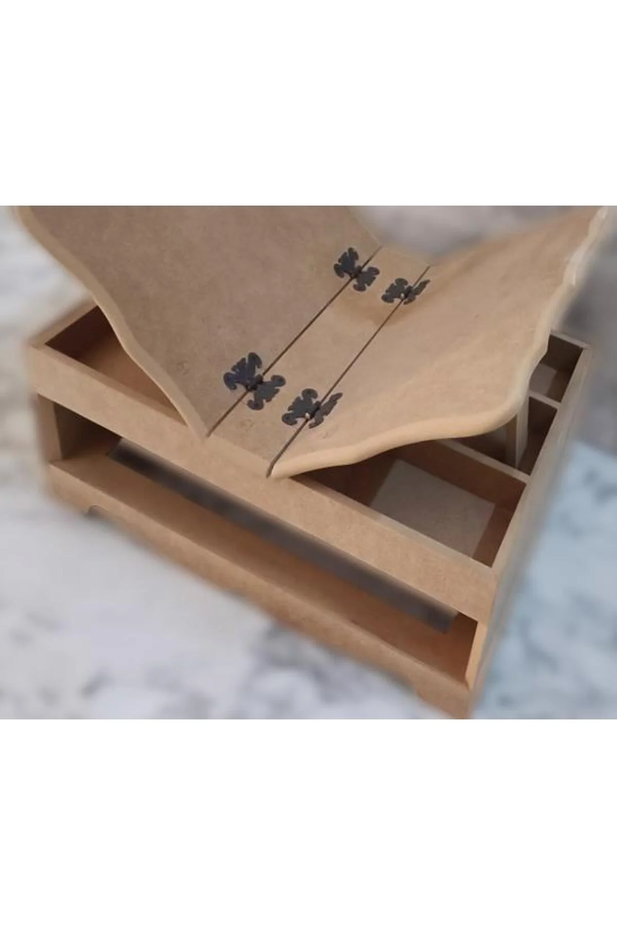 Hobi Adn 90246 Dekoratif Rahle Ahşap MDF HAM CNC Kesim El Yapım - Görsel 7