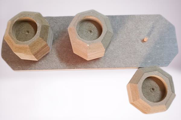 Hobi Adn 90247 Dekoratif Sekizgen Mumluk Ahşap MDF HAM CNC Kesim 