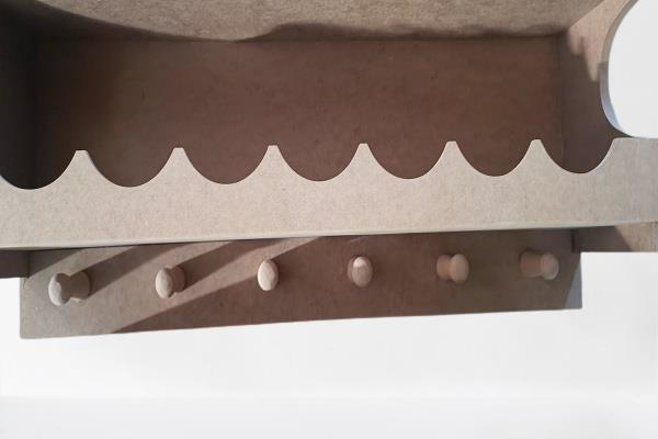 Hobi ADN 90257 Dekoratif Rafterek Dolap CNC Kesim Ahşap MDF HAM M