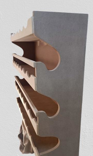 Hobi ADN 90257 Dekoratif Rafterek Dolap CNC Kesim Ahşap MDF HAM M