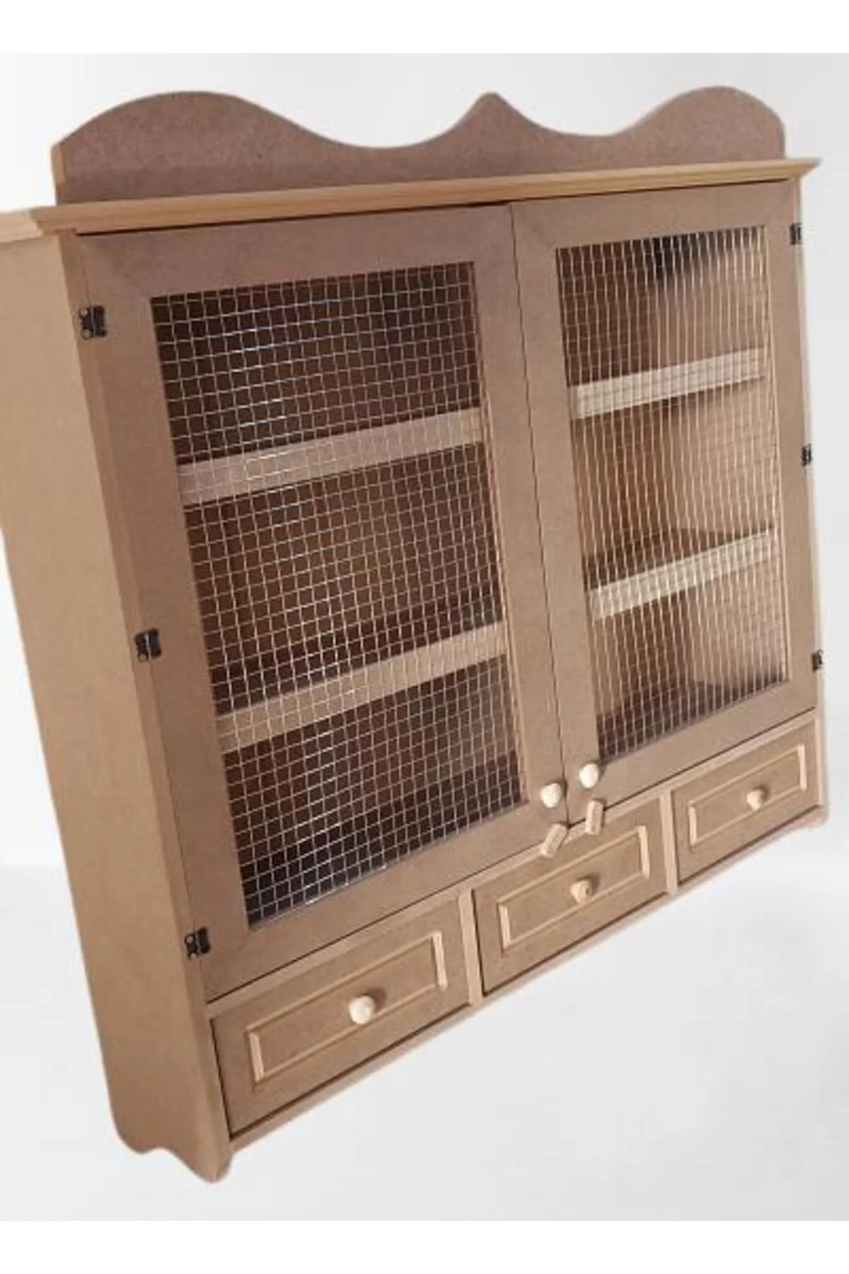 Hobi ADN 90258 Dekoratif Telli Dolap Terek Ahşap MDF Ham CNC Kesim Model El yapım Hobi ADN 90258 Dekoratif Telli Dolap Terek Ahşap MDF Ham CNC Kesim Model El yapım - Görsel 8