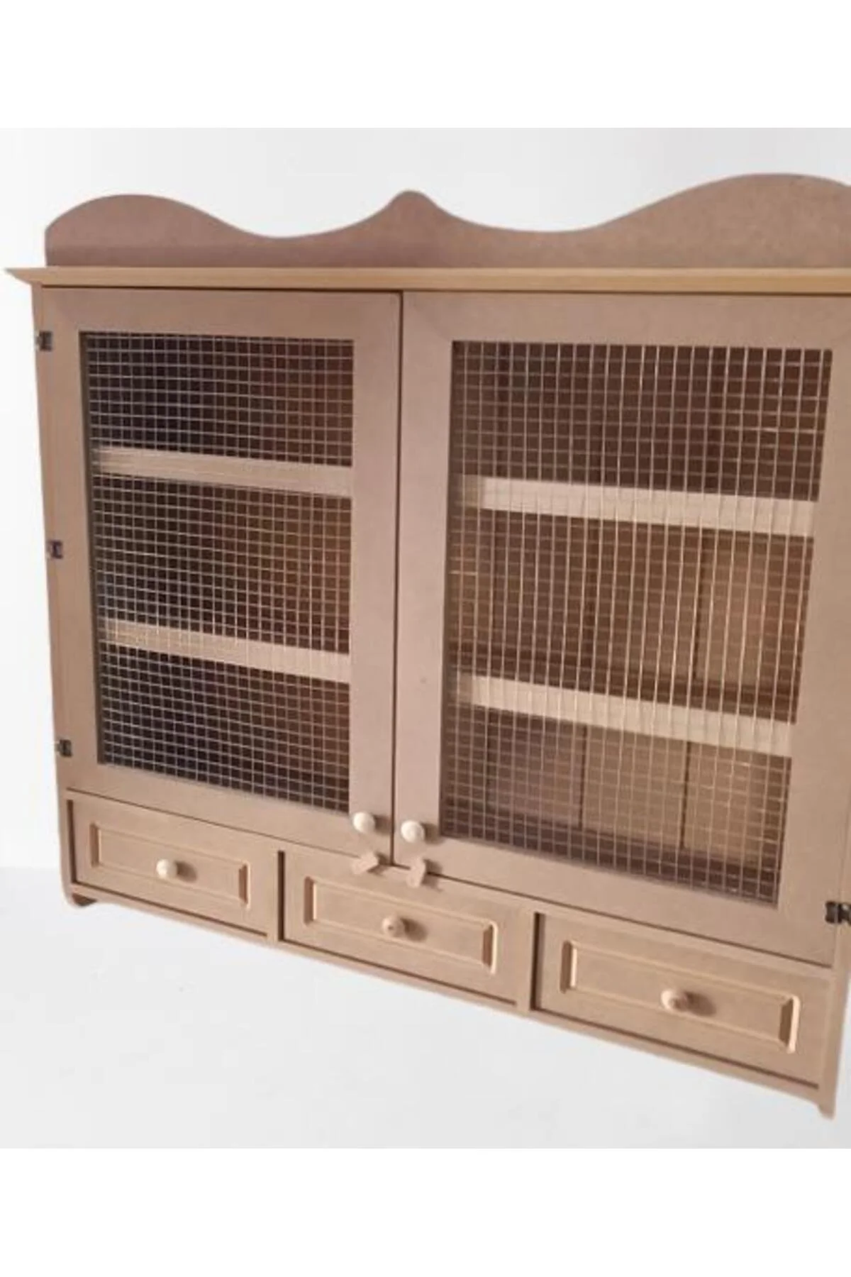 Hobi ADN 90258 Dekoratif Telli Dolap Terek Ahşap MDF Ham CNC Kesim Model El yapım Hobi ADN 90258 Dekoratif Telli Dolap Terek Ahşap MDF Ham CNC Kesim Model El yapım - Görsel 5