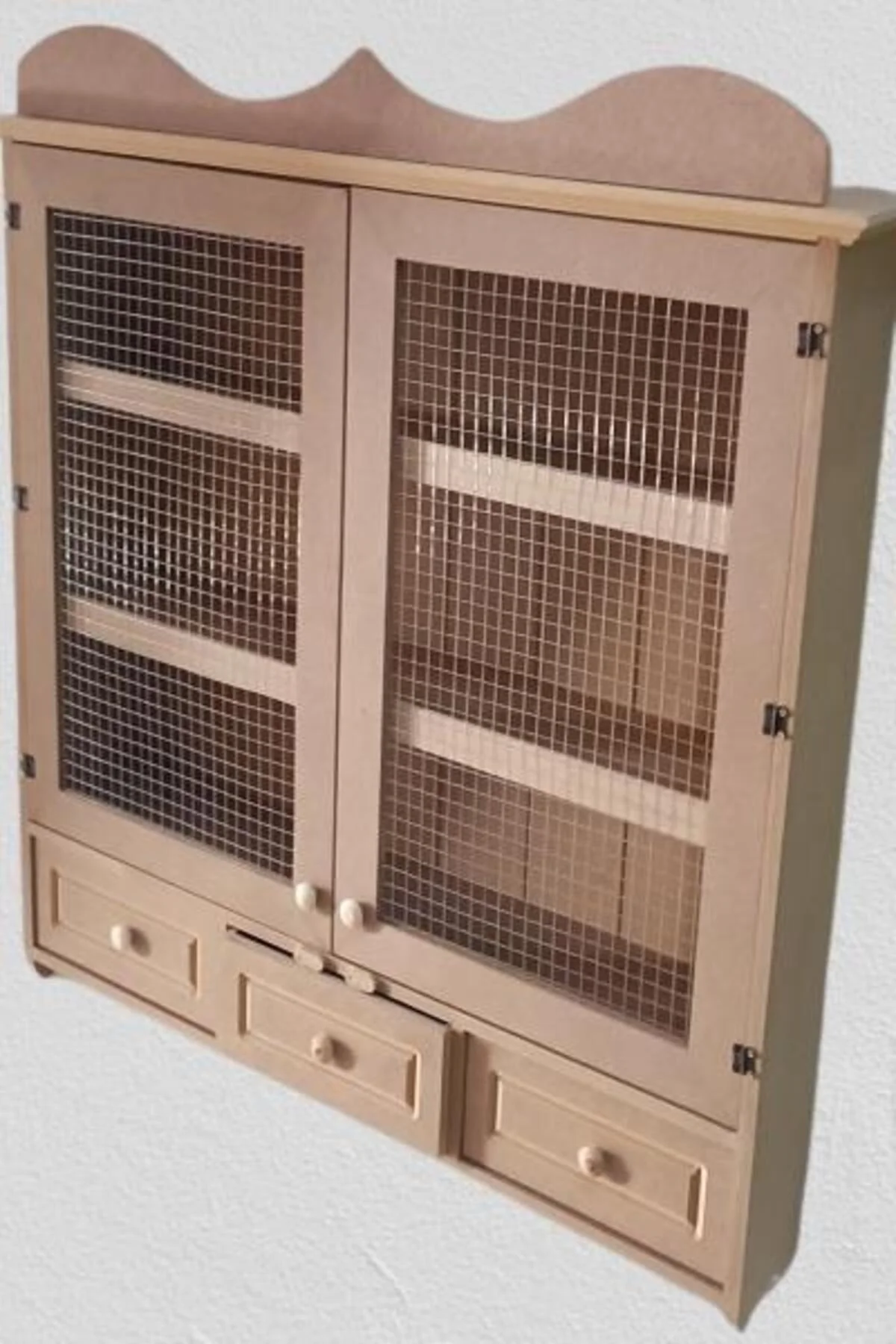 Hobi ADN 90258 Dekoratif Telli Dolap Terek Ahşap MDF Ham CNC Kesim Model El yapım Hobi ADN 90258 Dekoratif Telli Dolap Terek Ahşap MDF Ham CNC Kesim Model El yapım - Görsel 2