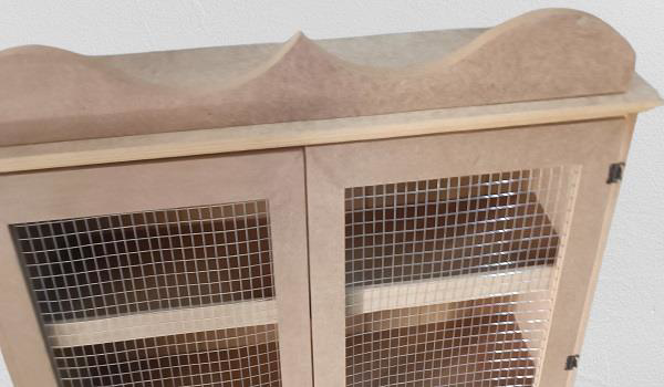 Hobi ADN 90258 Dekoratif Telli Dolap Terek Ahşap MDF Ham CNC Kesi