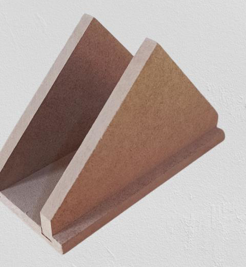 Hobi Adn 90260 Dekoratif Peçetelik Üçgen Ahşap MDF HAM CNC Kesim 
