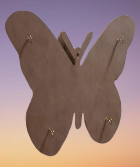 Hobi ADN 90261 Dekoratif Pano Anahtarlık Ahşap MDF HAM CNC Kesim 