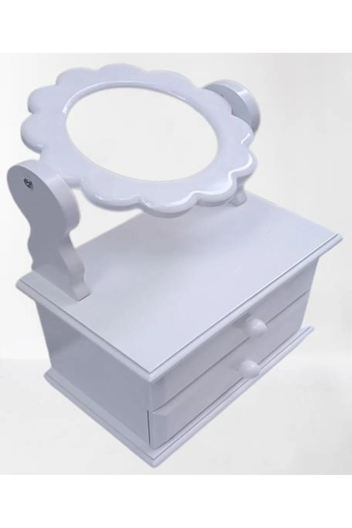 Hobi ADN 90263 Dekoratif Aynalı Makyaj Kutu Ahşap MDF Beyaz Lake MODEL El Yapım Hobi ADN 90263 Dekoratif Aynalı Makyaj Kutu Ahşap MDF Beyaz Lake MODEL El Yapım - Görsel 5