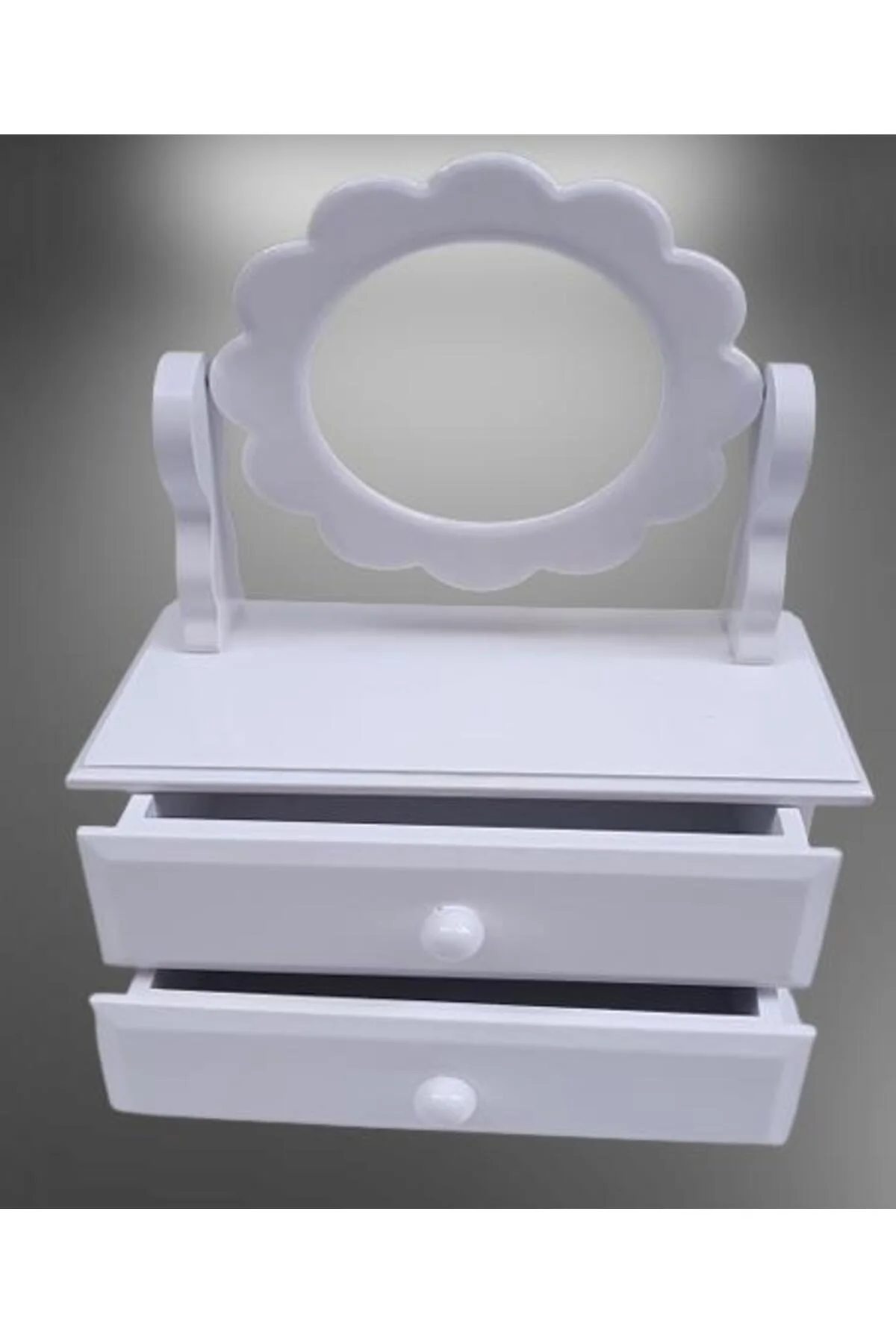 Hobi ADN 90263 Dekoratif Aynalı Makyaj Kutu Ahşap MDF Beyaz Lake MODEL El Yapım Hobi ADN 90263 Dekoratif Aynalı Makyaj Kutu Ahşap MDF Beyaz Lake MODEL El Yapım - Görsel 2