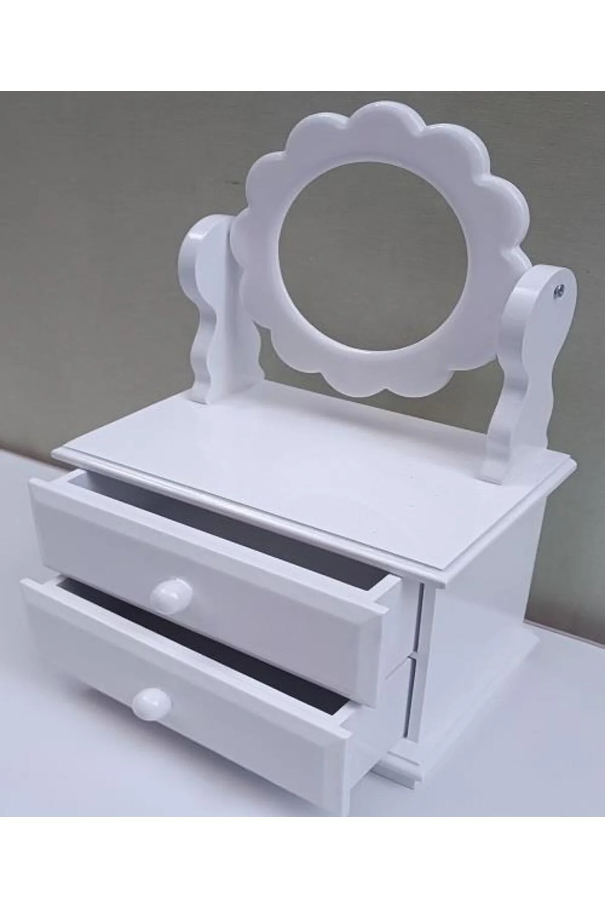 Hobi ADN 90263 Dekoratif Aynalı Makyaj Kutu Ahşap MDF Beyaz Lake MODEL El Yapım Hobi ADN 90263 Dekoratif Aynalı Makyaj Kutu Ahşap MDF Beyaz Lake MODEL El Yapım - Görsel 7