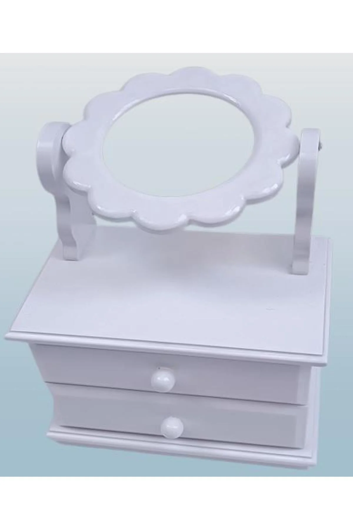 Hobi ADN 90263 Dekoratif Aynalı Makyaj Kutu Ahşap MDF Beyaz Lake MODEL El Yapım Hobi ADN 90263 Dekoratif Aynalı Makyaj Kutu Ahşap MDF Beyaz Lake MODEL El Yapım - Görsel 6