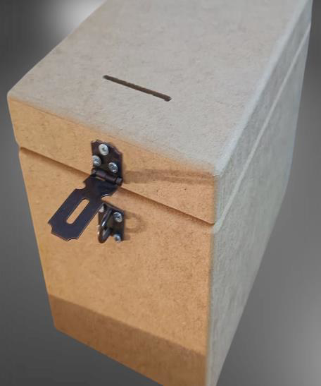 Hobi Adn 90264 Dekoratif Bahşiş Kutu Ahşap MDF HAM CNC Kesim MODE