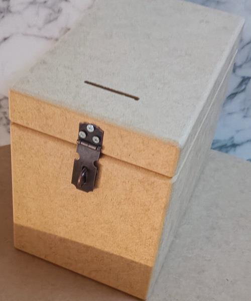 Hobi Adn 90264 Dekoratif Bahşiş Kutu Ahşap MDF HAM CNC Kesim MODE