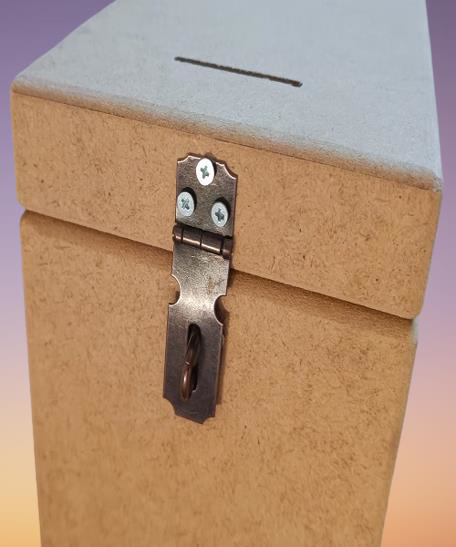 Hobi Adn 90264 Dekoratif Bahşiş Kutu Ahşap MDF HAM CNC Kesim MODE