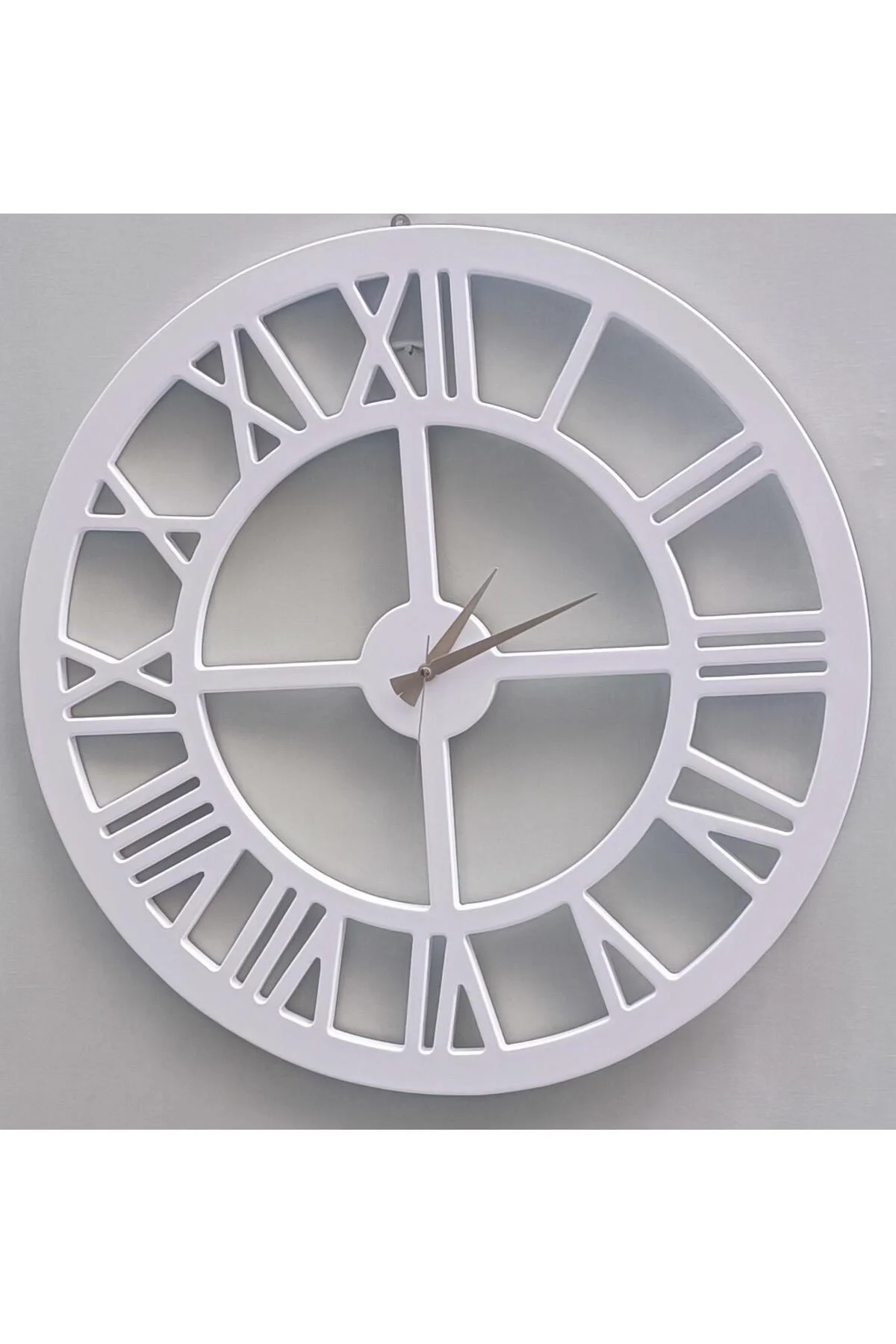 Hobi ADN 90271 Dekoratif Duvar Saat Ahşap MDF CNC Kesim Beyaz Renk MODEL El Yapım Hobi ADN 90271 Dekoratif Duvar Saat Ahşap MDF CNC Kesim Beyaz Renk MODEL El Yapım - Görsel 8