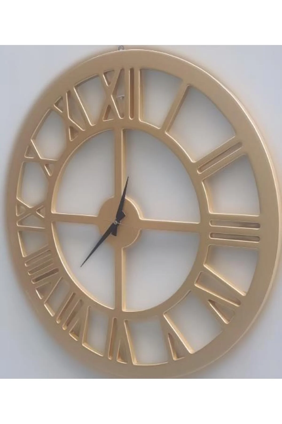 Hobi ADN 90272 Dekoratif Duvar Saat Ahşap MDF CNC Kesim Parlak Gold Renk El Yapım Hobi ADN 90272 Dekoratif Duvar Saat Ahşap MDF CNC Kesim Parlak Gold Renk El Yapım - Görsel 7