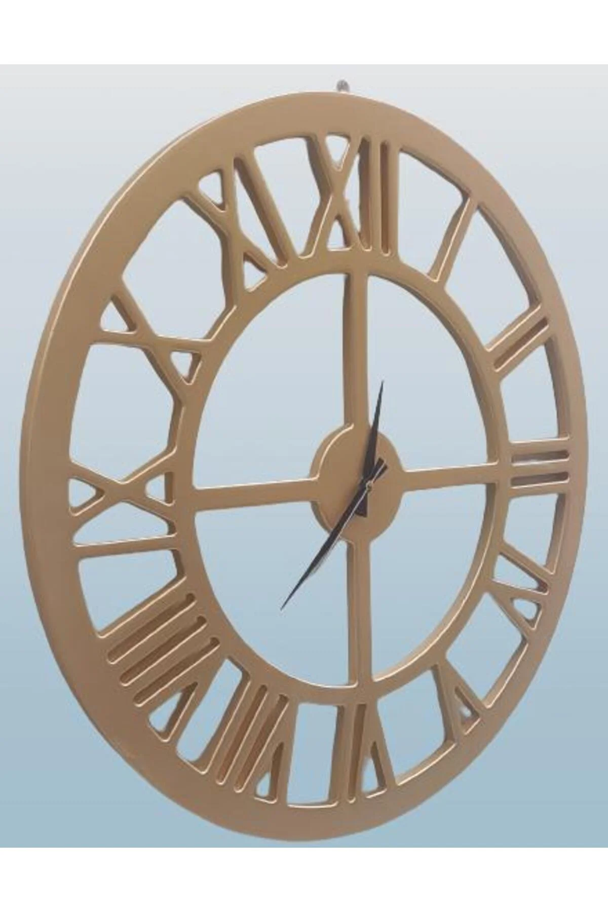 Hobi ADN 90272 Dekoratif Duvar Saat Ahşap MDF CNC Kesim Parlak Gold Renk El Yapım Hobi ADN 90272 Dekoratif Duvar Saat Ahşap MDF CNC Kesim Parlak Gold Renk El Yapım - Görsel 2