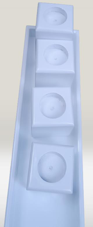 Hobi ADN 90273 Dekoratif Mumluk Ahşap MDF Parlak Beyaz MODEL  El 