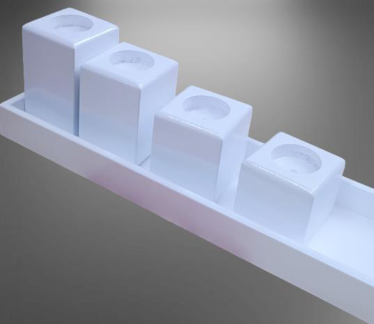 Hobi ADN 90273 Dekoratif Mumluk Ahşap MDF Parlak Beyaz MODEL  El 