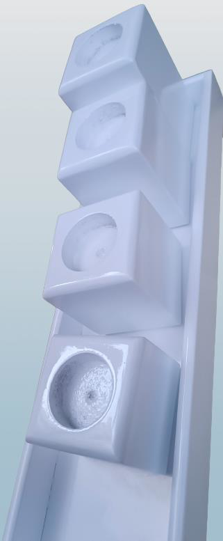 Hobi ADN 90273 Dekoratif Mumluk Ahşap MDF Parlak Beyaz MODEL  El 