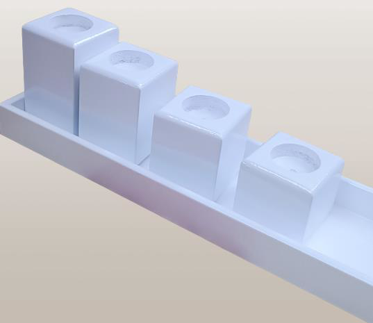 Hobi ADN 90273 Dekoratif Mumluk Ahşap MDF Parlak Beyaz MODEL  El 