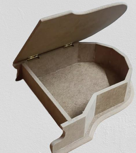Hobi ADN 90274 Dekoratif Piyano Kutu Ayaklı Ahşap MDF HAM CNC Kes