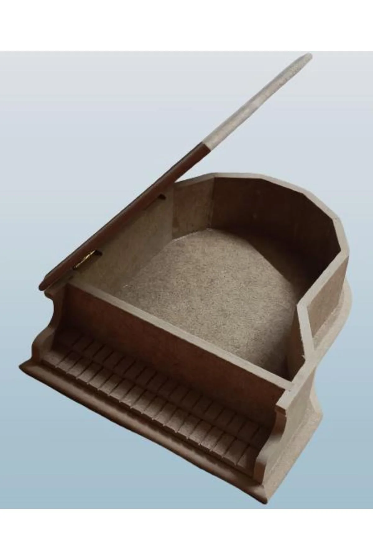 Hobi ADN 90274 Dekoratif Piyano Kutu Ayaklı Ahşap MDF HAM CNC Kesim MODEL El Yapı - Görsel 7