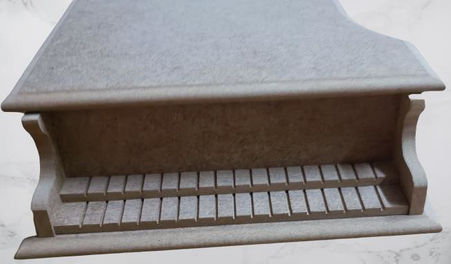 Hobi ADN 90274 Dekoratif Piyano Kutu Ayaklı Ahşap MDF HAM CNC Kes