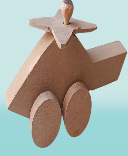 Hobi ADN 90285 Dekoratif Oyuncak Helikopter Çam Ağacı MODEL El Ya