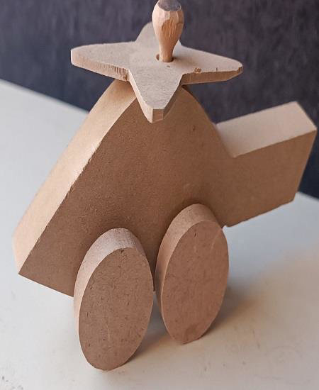 Hobi ADN 90285 Dekoratif Oyuncak Helikopter Çam Ağacı MODEL El Ya