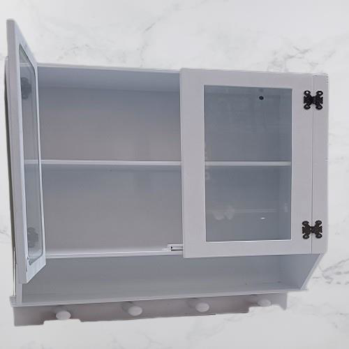 Hobi ADN 90351 Model Dekoratif TEREK Ecza Dolap MDF Parlak Beyaz 