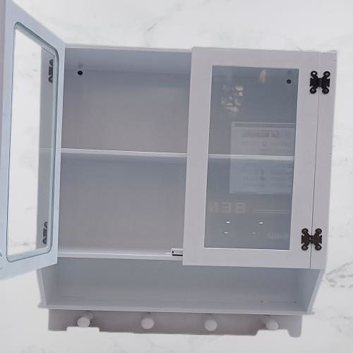 Hobi ADN 90351 Model Dekoratif TEREK Ecza Dolap MDF Parlak Beyaz 