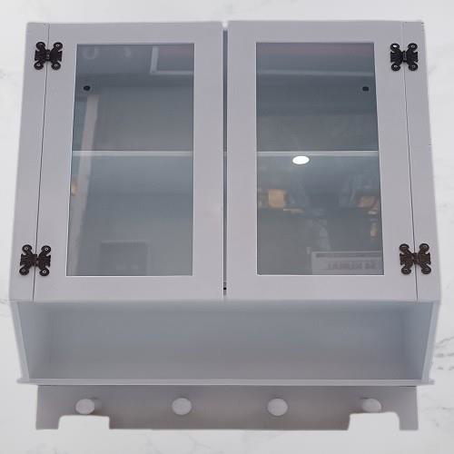 Hobi ADN 90351 Model Dekoratif TEREK Ecza Dolap MDF Parlak Beyaz 