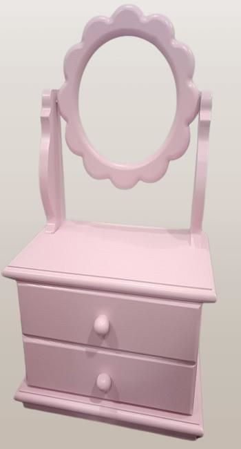 Hobi ADN 90382 Aynalı Makyaj Kutu Ve Takı Şifonyer Ahşap MDF Pemb