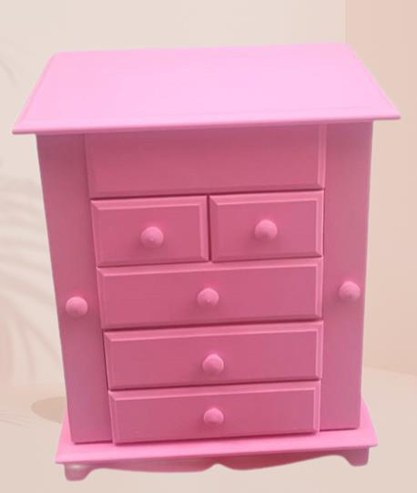 Hobi Adn 90389 Takı Kutu Makyaj Şifonyer Model 9Çekmece Parlak Pe