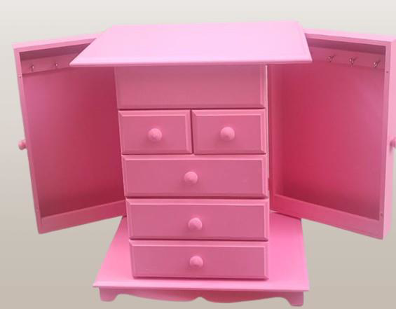 Hobi Adn 90389 Takı Kutu Makyaj Şifonyer Model 9Çekmece Parlak Pe