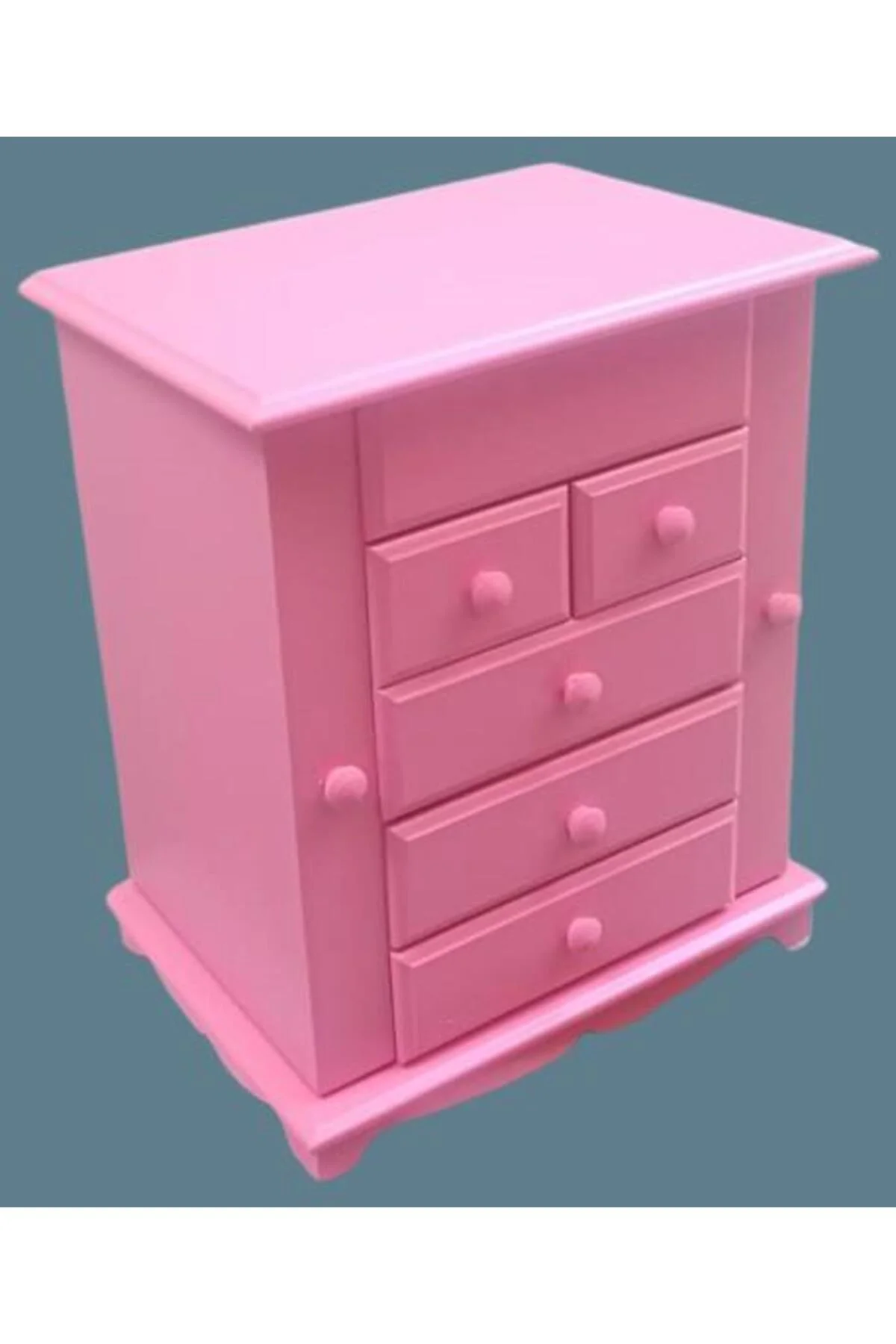 Hobi Adn 90389 Takı Kutu Makyaj Şifonyer Model 9Çekmece Parlak Pembe Ahşap MDF Hobi Adn 90389 Takı Kutu Makyaj Şifonyer Model 9Çekmece Parlak Pembe Ahşap MDF - Görsel 7