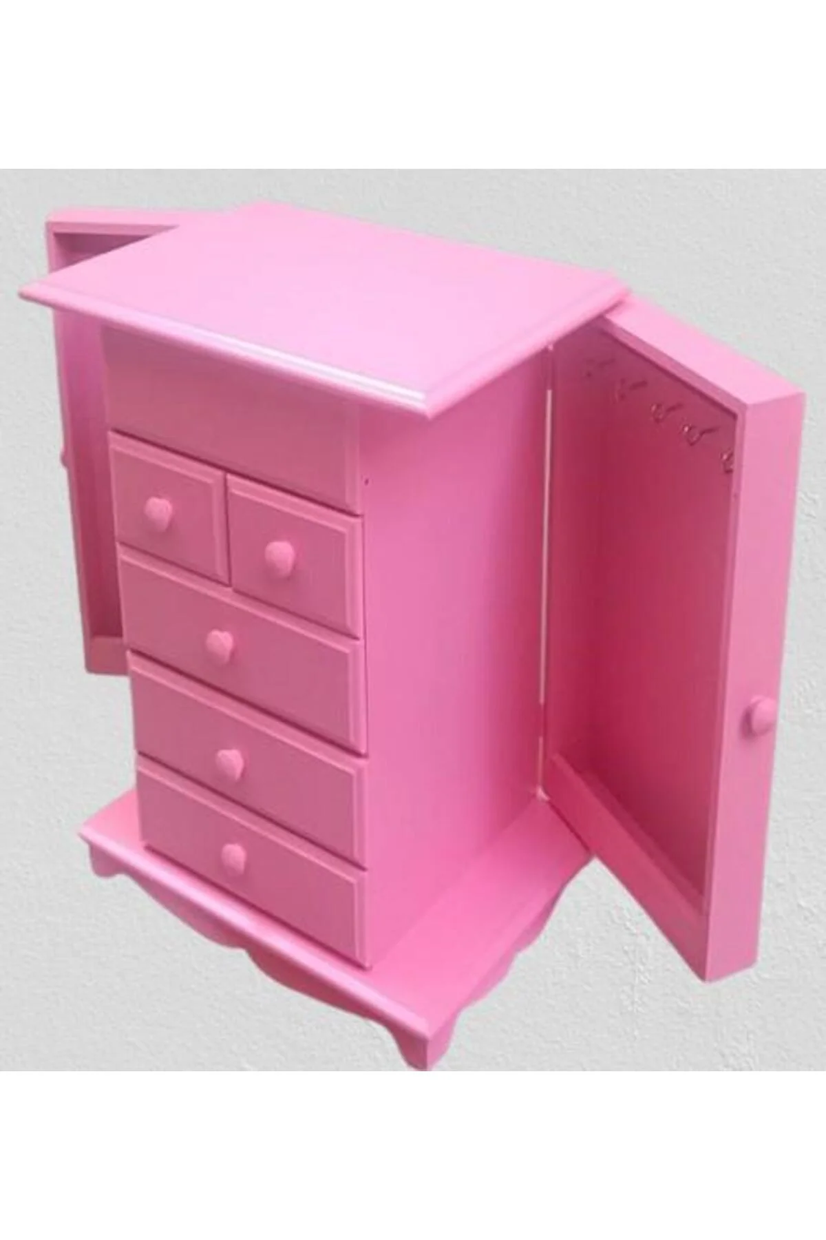 Hobi Adn 90389 Takı Kutu Makyaj Şifonyer Model 9Çekmece Parlak Pembe Ahşap MDF Hobi Adn 90389 Takı Kutu Makyaj Şifonyer Model 9Çekmece Parlak Pembe Ahşap MDF - Görsel 5